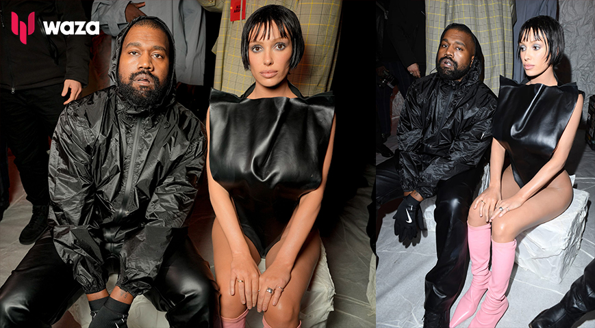 Kanye West & Bianca’s wanky Date Night In Italy, Still Mostly Naked!!!